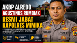 AKBP Alredo Agustinus Rumbiak Resmi Jabat Kapolres Mimika